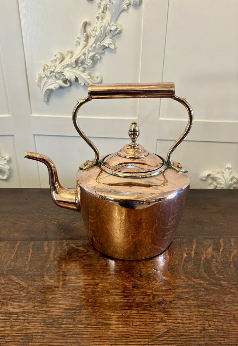 Antique George III Quality Copper Kettle